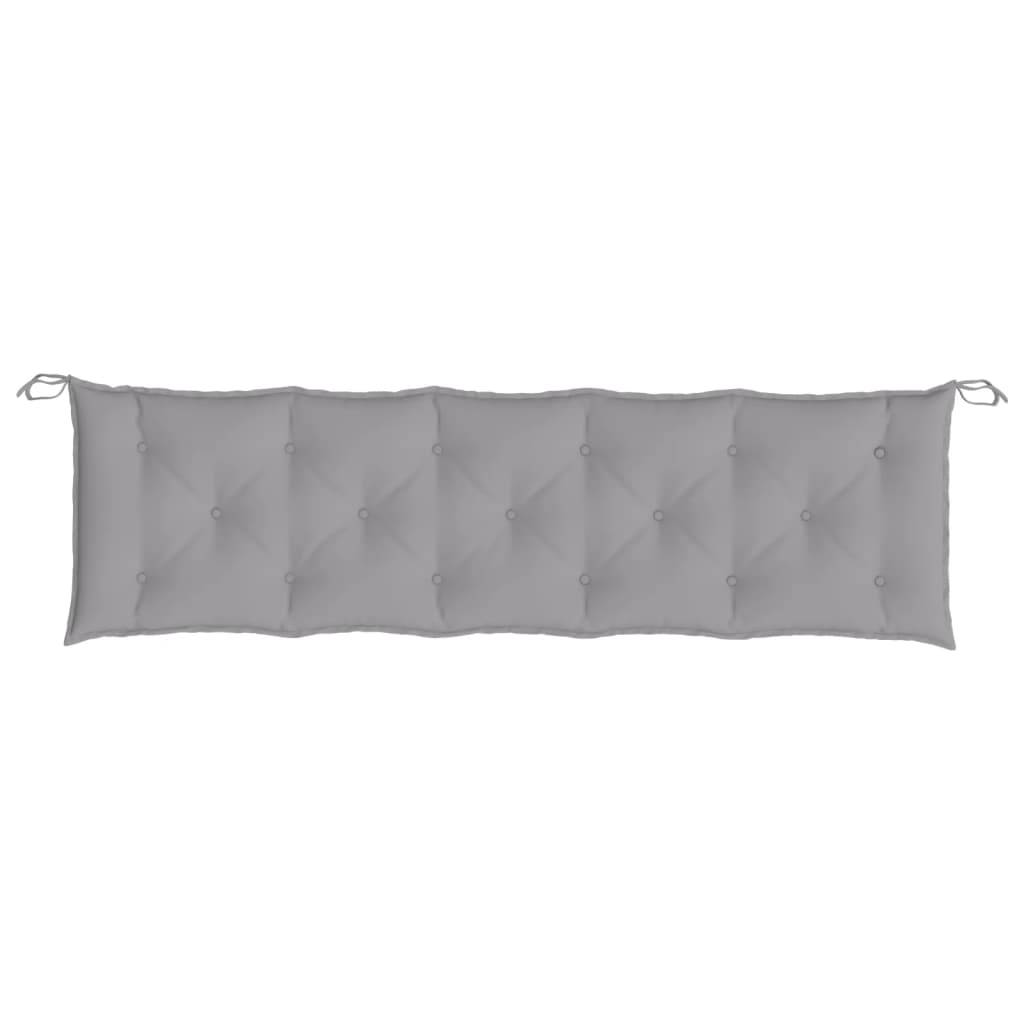 Coussin de banc de jardin gris 180x50x7 cm tissu oxford P120 - Image 4