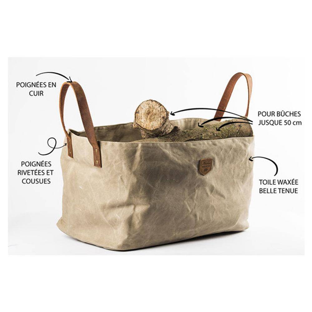 Sac à bûches Alaskan Firewood Beige - Image 2