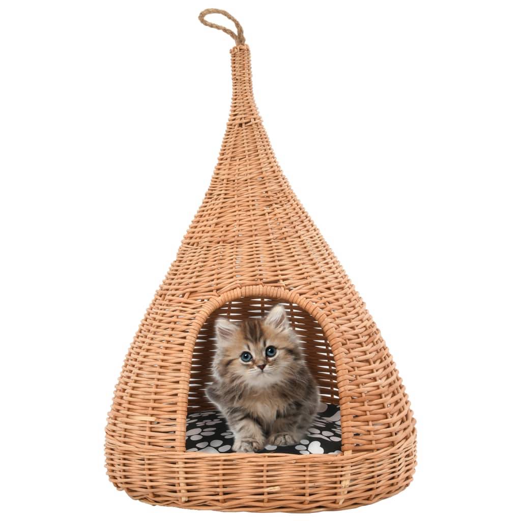 Vidaxl - Panier pour chats avec coussin 40x60 cm Saule naturel vidaXL 170777 - Image 1