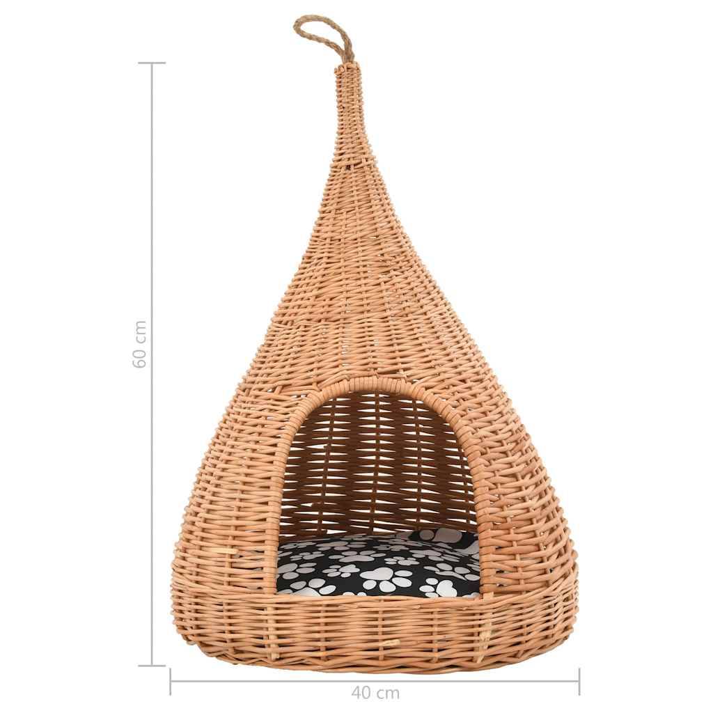 Vidaxl - Panier pour chats avec coussin 40x60 cm Saule naturel vidaXL 170777 - Image 9