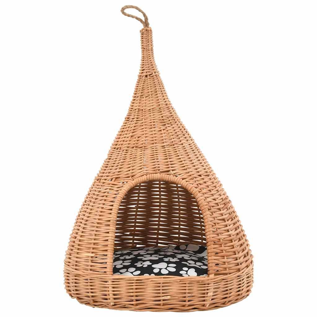 Vidaxl - Panier pour chats avec coussin 40x60 cm Saule naturel vidaXL 170777 - Image 4