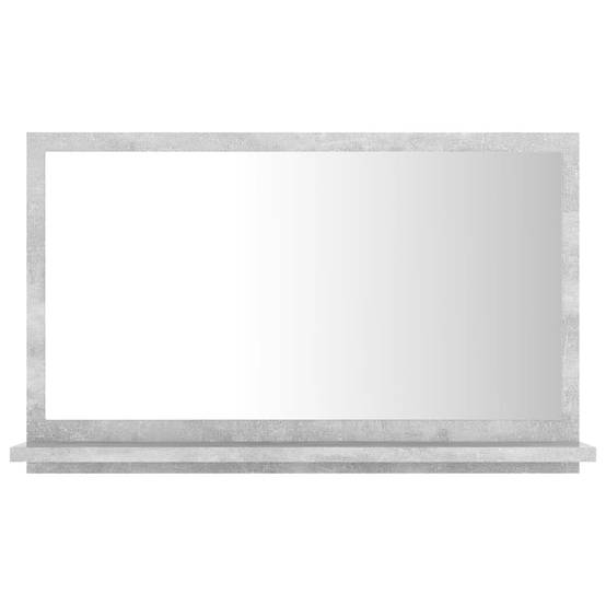 Miroir de salle de bain 60 x 10,5 x 37 cm aggloméré gris - Image 1
