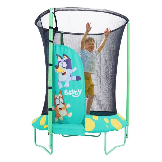 Trampoline rond D140 cm Bluey avec ouverture igloo JUNIOR bleu - Image 9
