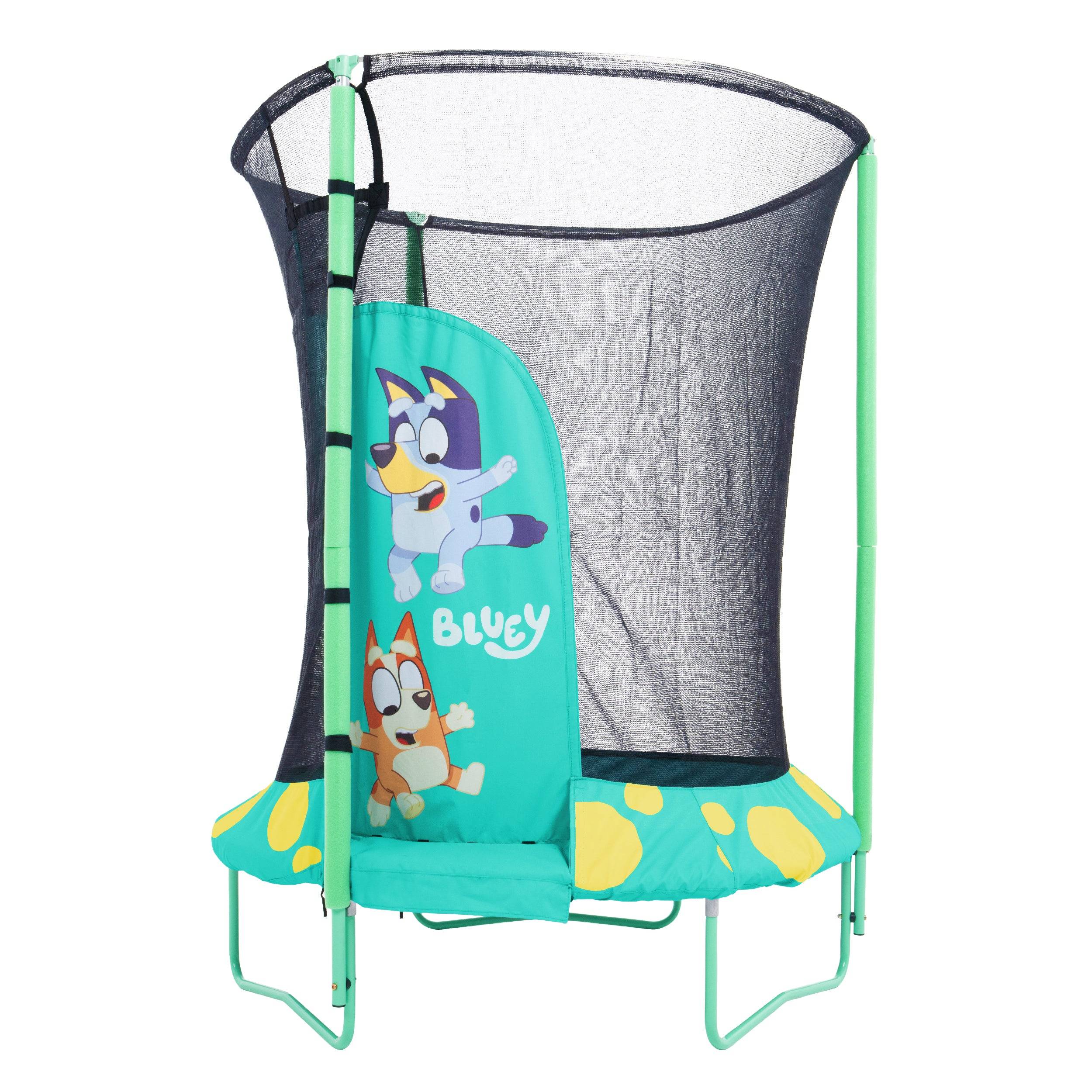 Trampoline rond D140 cm Bluey avec ouverture igloo JUNIOR bleu - Image 2