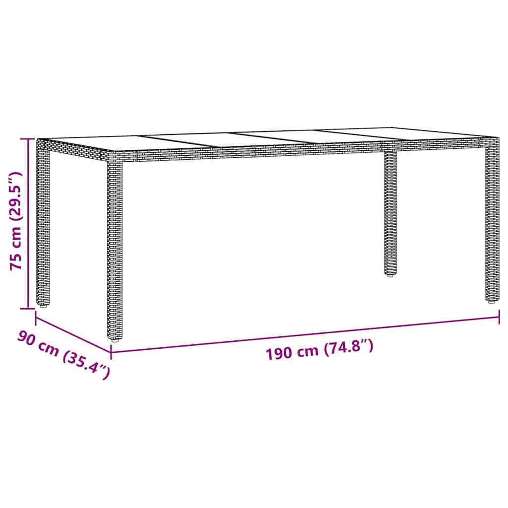 ComfortXL - Table et chaises de jardin 6 places en résine tressée grise avec plateau verre pour terrasse – ComfortXL Outdoor Living - Image 4