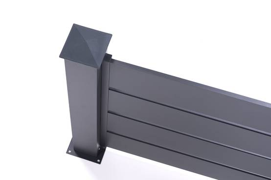 CASANOOV - Casanoov Kit clôture aluminium VOGEL : Lot de 3 lames (Hauteur 90 cm) - Longueur totale 5,7 m - Image 8