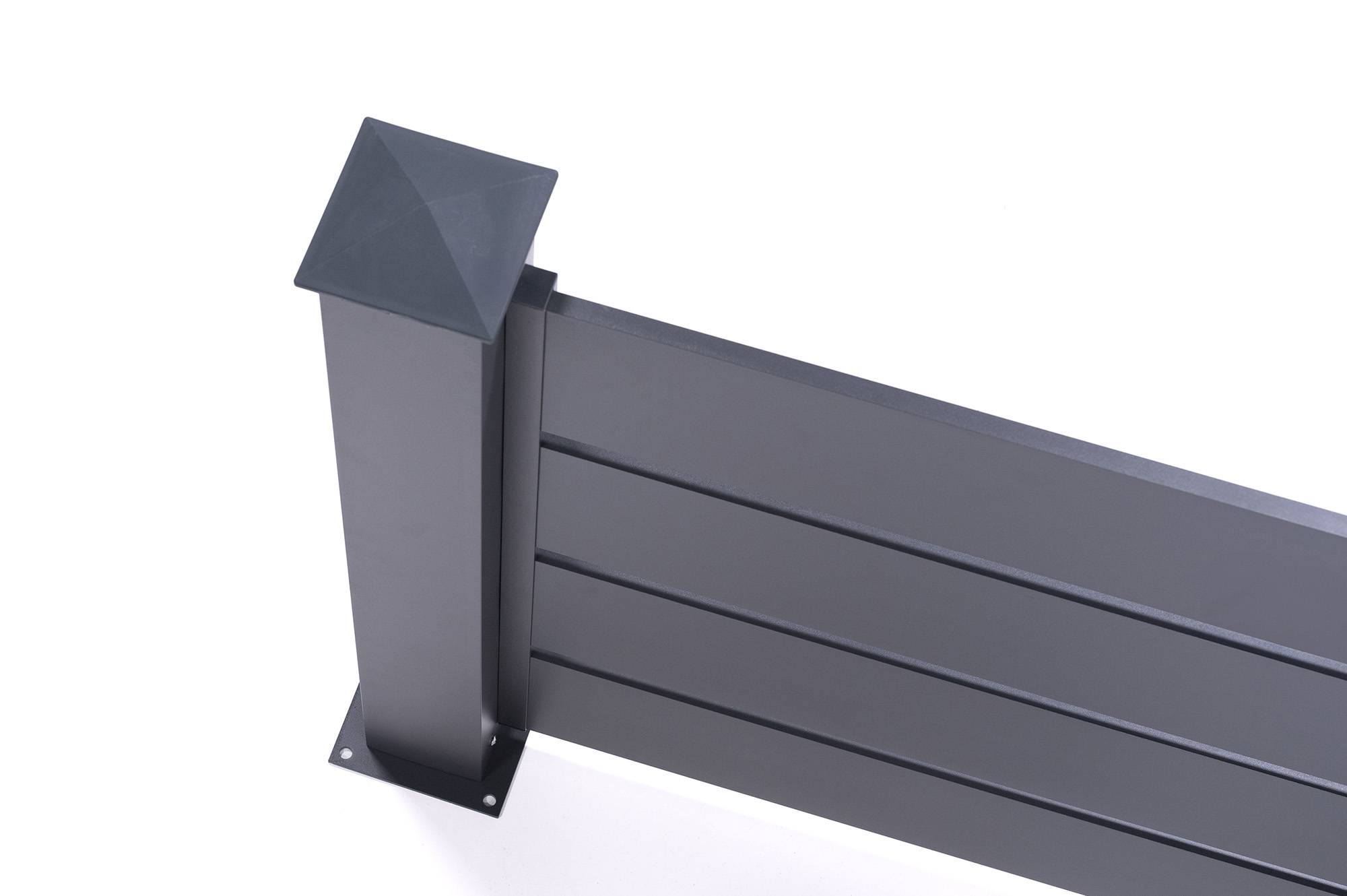 CASANOOV - Casanoov Kit clôture aluminium VOGEL : Lot de 3 lames (Hauteur 90  cm) - Longueur totale 5,7 m - Image 8