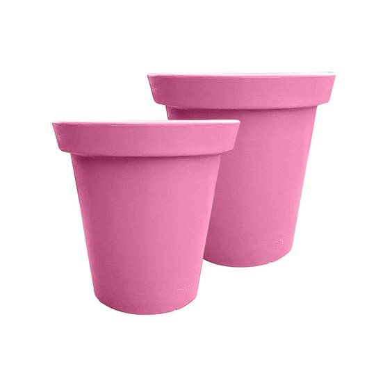 Plast'Up Rotomoulage - Pot de fleurs rond xxl delight 420l- lot de 2 - plast'up rotomoulage - Image 1