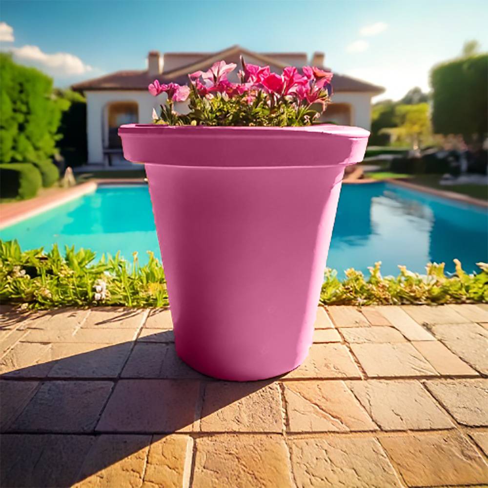 Plast'Up Rotomoulage - Pot de fleurs rond xxl delight 420l- lot de 2 - plast'up rotomoulage - Image 2