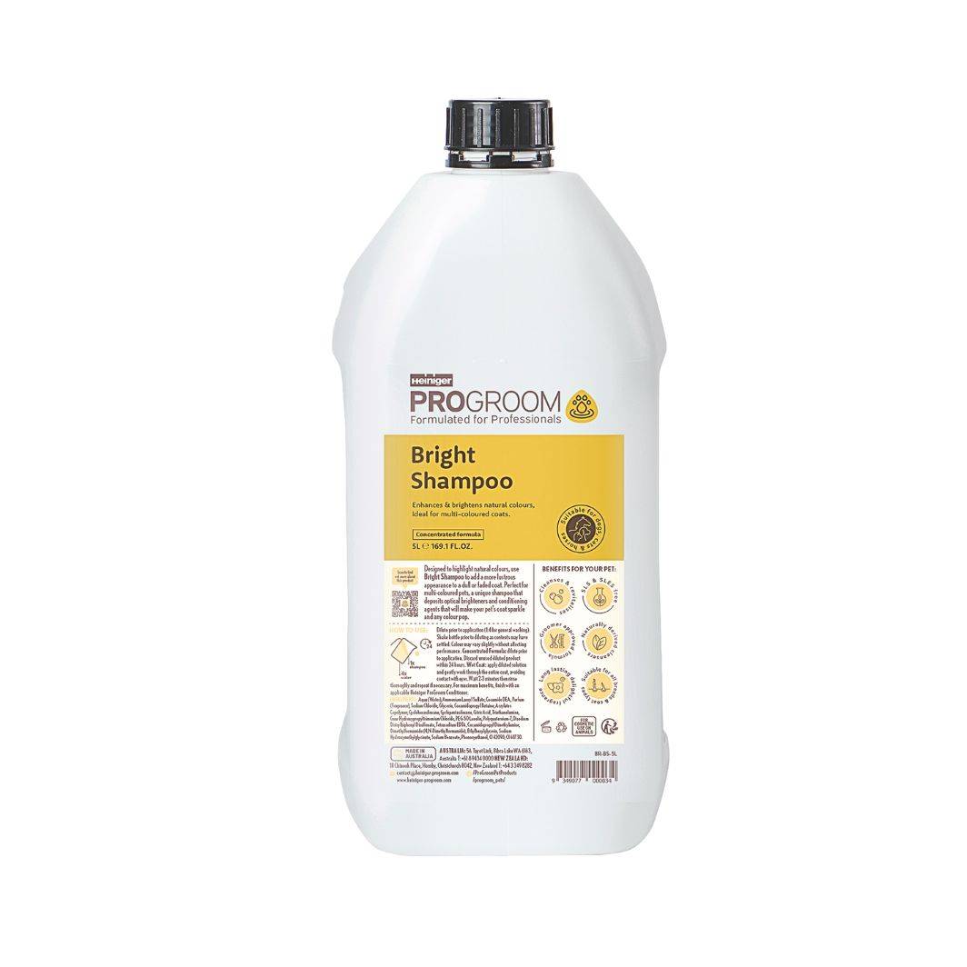 Heiniger - Shampoing brillance « Bright » 5 L ProGroom