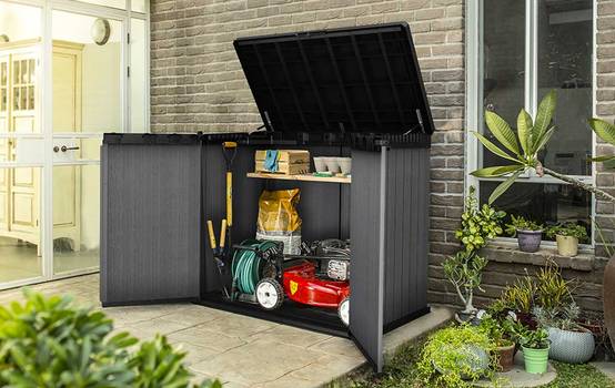 Keter - Coffre de jardin store it out Darwin 1150L- Gris - KETER - Image 4