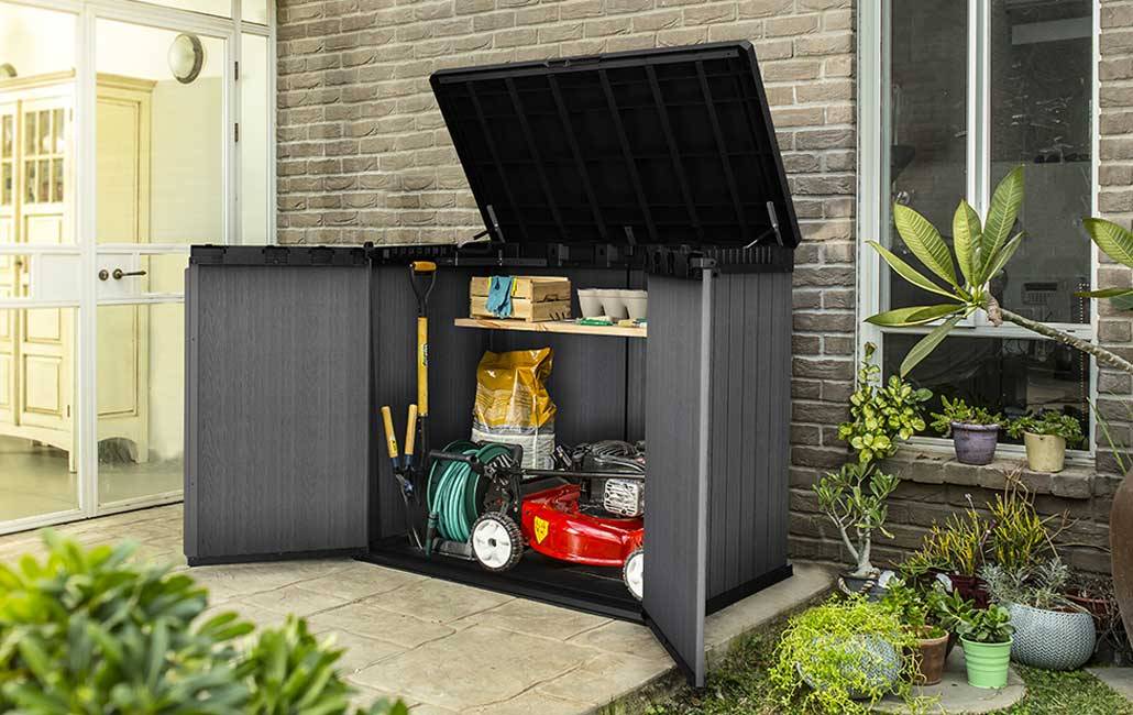 Keter - Coffre de jardin store it out Darwin 1150L- Gris - KETER - Image 4