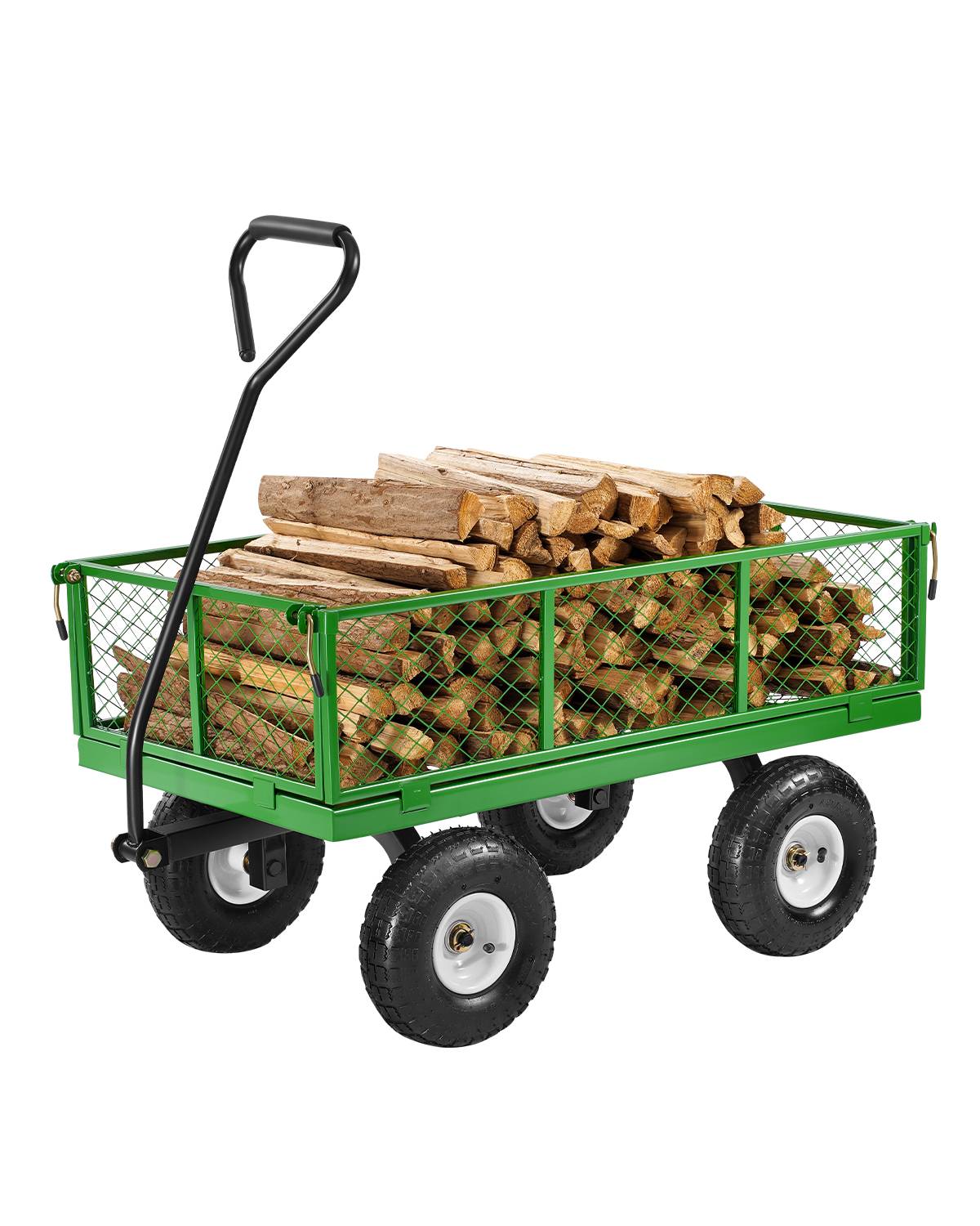 Vevor - VEVOR Chariot jardin transport, charge 408kg. Pneus 254mm, côtés amovibles. Poignée rotative 180°. Extérieur. - Image 1