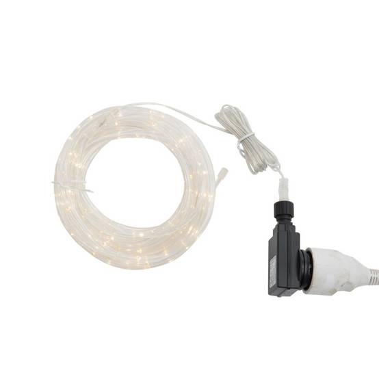Guirlande lumineuse fil en Plastique Blanc 18x18x6cm - J-Line - Image 4