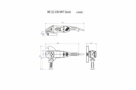 Metabo - Meuleuse 230 mm filaire WE 22-230 MVT - Image 3