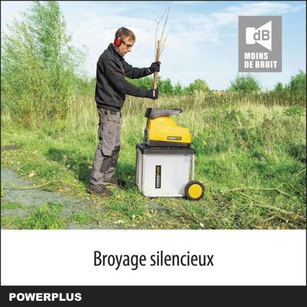 Broyeur végétaux avec engrenage 2800w - Image 4