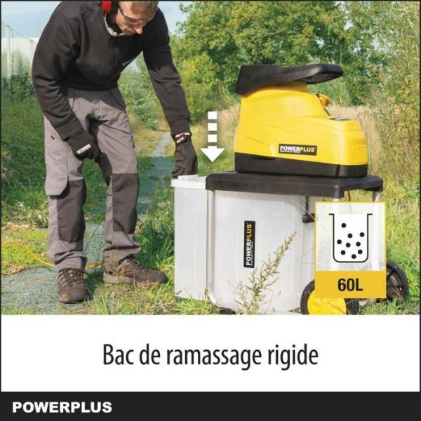 Broyeur végétaux avec engrenage 2800w - Image 2