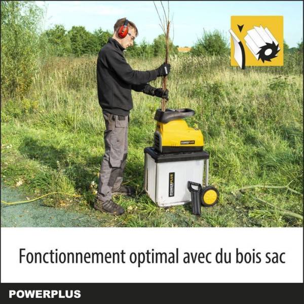 Broyeur végétaux avec engrenage 2800w - Image 3