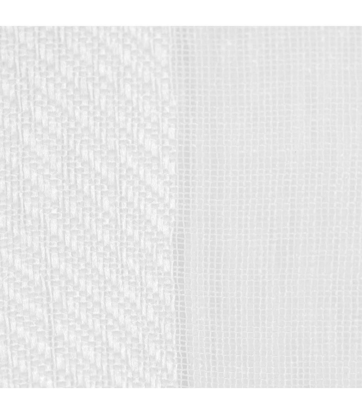Voilage à œillets Blanc motif  lignes verticales 140 x 240 cm - Image 3