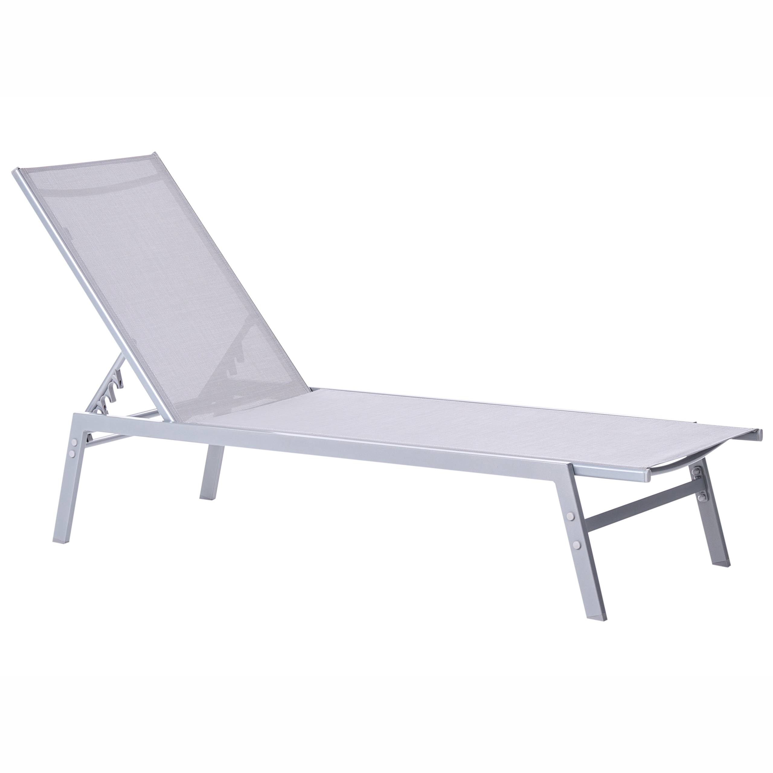 Beliani - Chaise longue Acier Gris NOLI - Beliani - Image 2