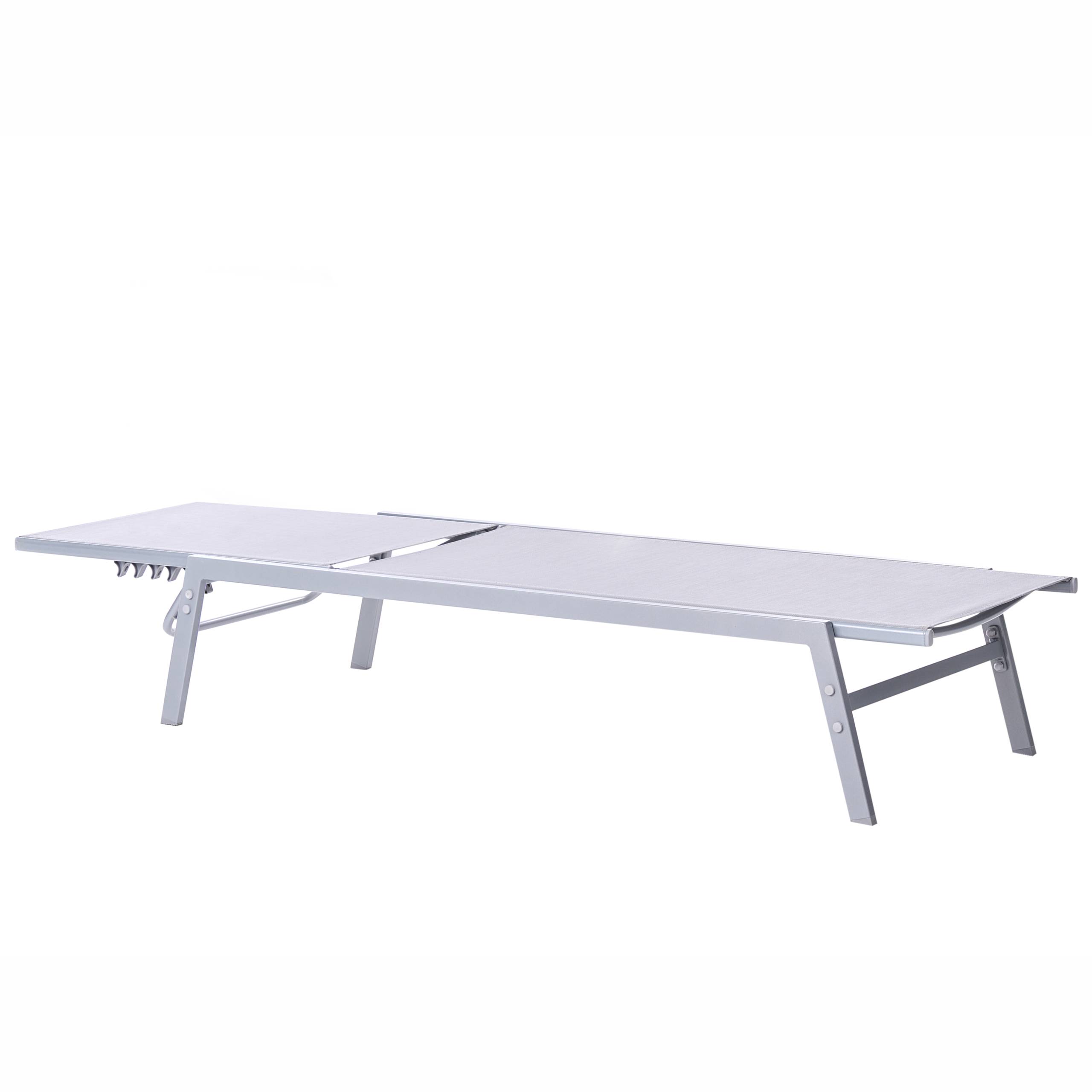 Beliani - Chaise longue Acier Gris NOLI - Beliani - Image 5