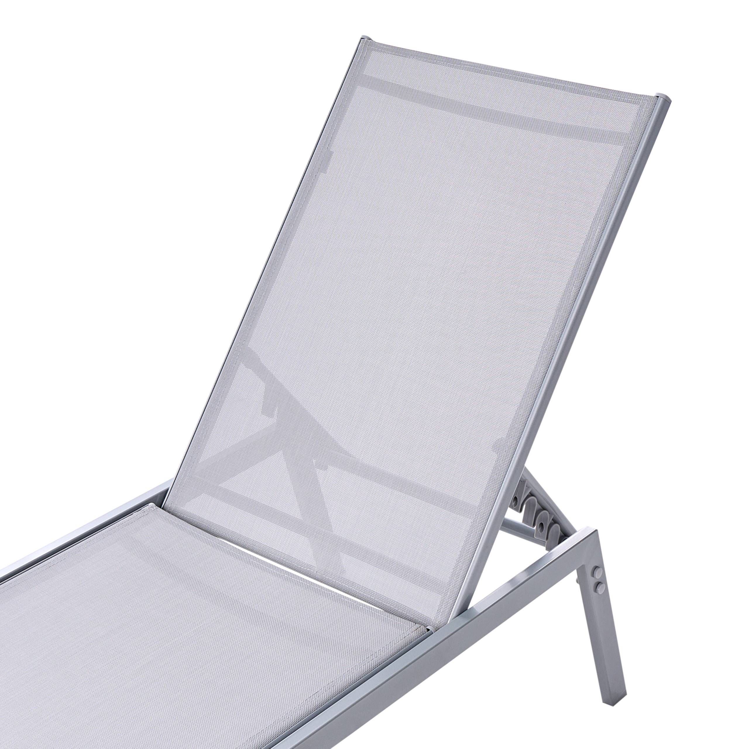 Beliani - Chaise longue Acier Gris NOLI - Beliani - Image 8