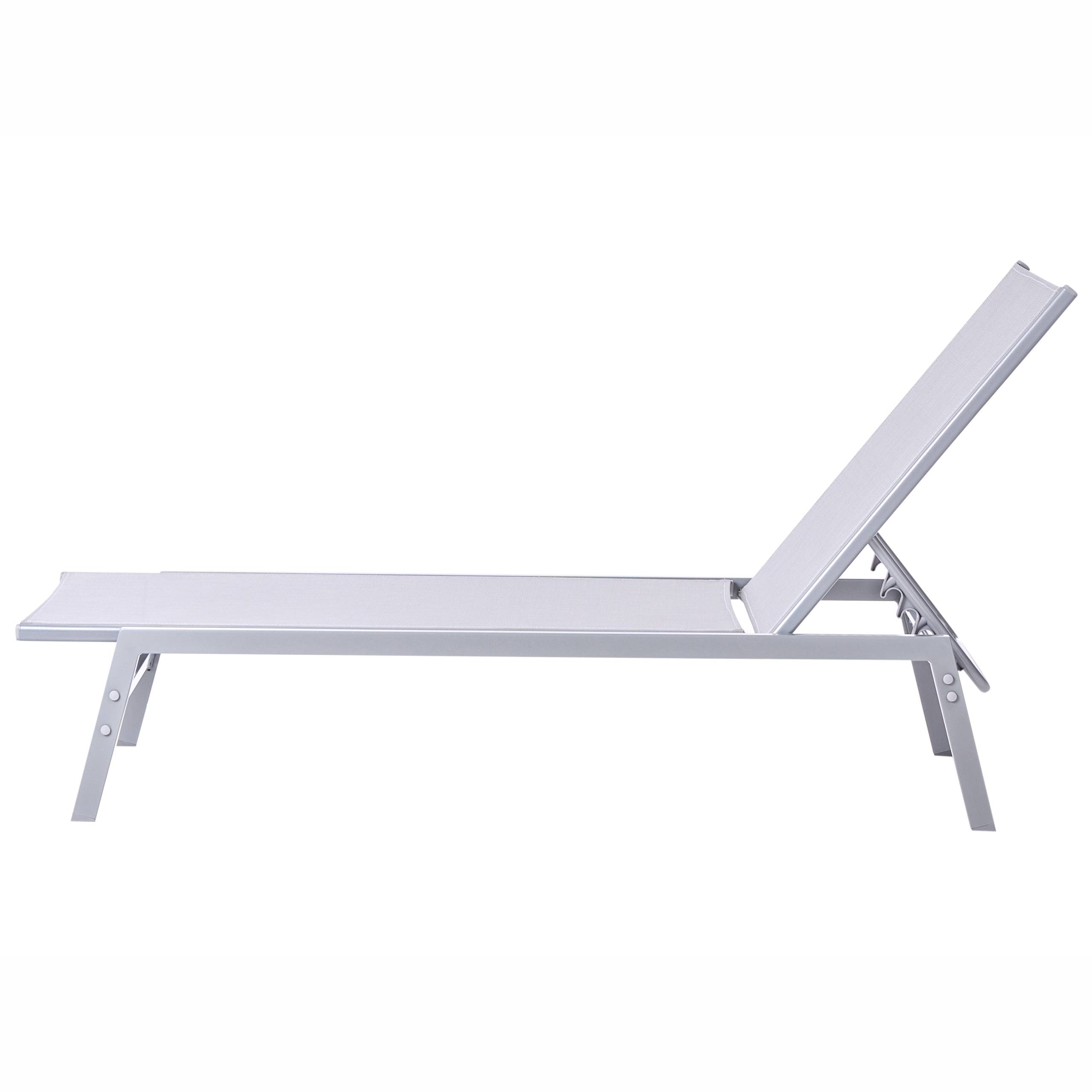 Beliani - Chaise longue Acier Gris NOLI - Beliani - Image 6