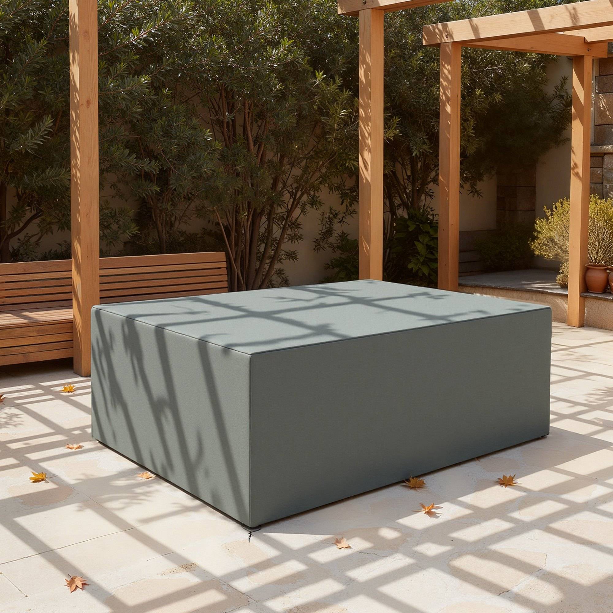 Outsunny - Housse de meubles de jardin imperméables, coupe-vent et anti-UV - 275 x 205 x 90 cm - gris - Outsunny - Image 4
