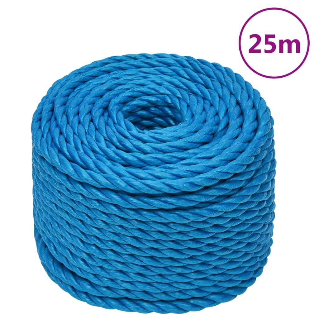 Corde de travail Bleu 12 mm 25 m Polypropylène Maison Chic - Image 2