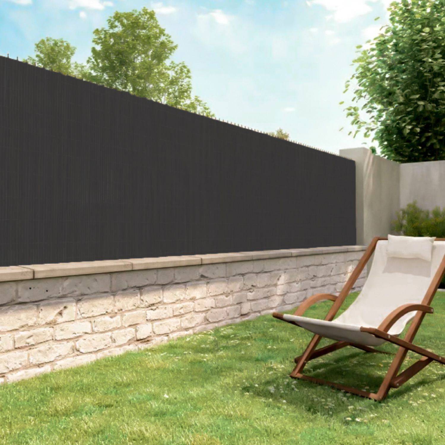 Linxor - Rouleau de brise vue occultant pour jardin - 1,50 x 10 m - Gris - Linxor - Image 4