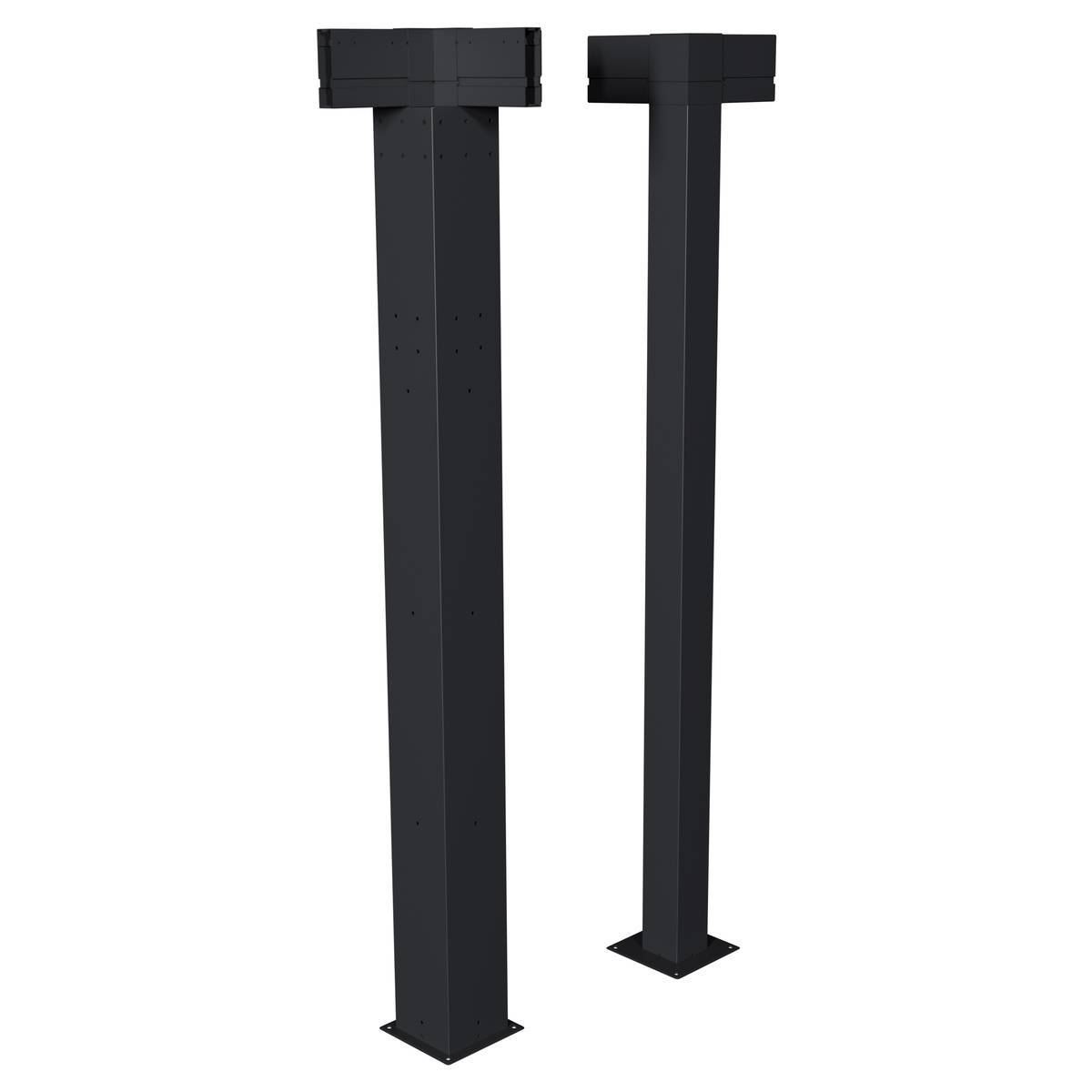 Hesperide - Kit de 2 poteaux d'angle pour pergola bioclimatique "Majaé" 3,6x3,6m - Hespéride - Image 1