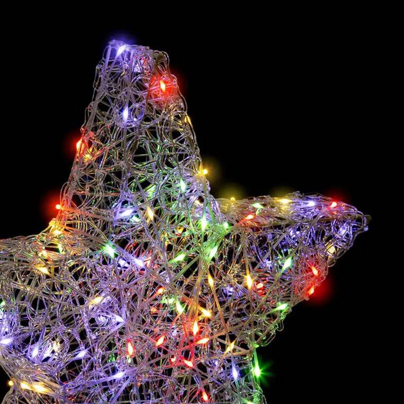 Forme acrylique étoile lumineuse 150 LED H.50cm extérieur multicolore FEERIC LIGHTS & CHRISTMAS - Image 2