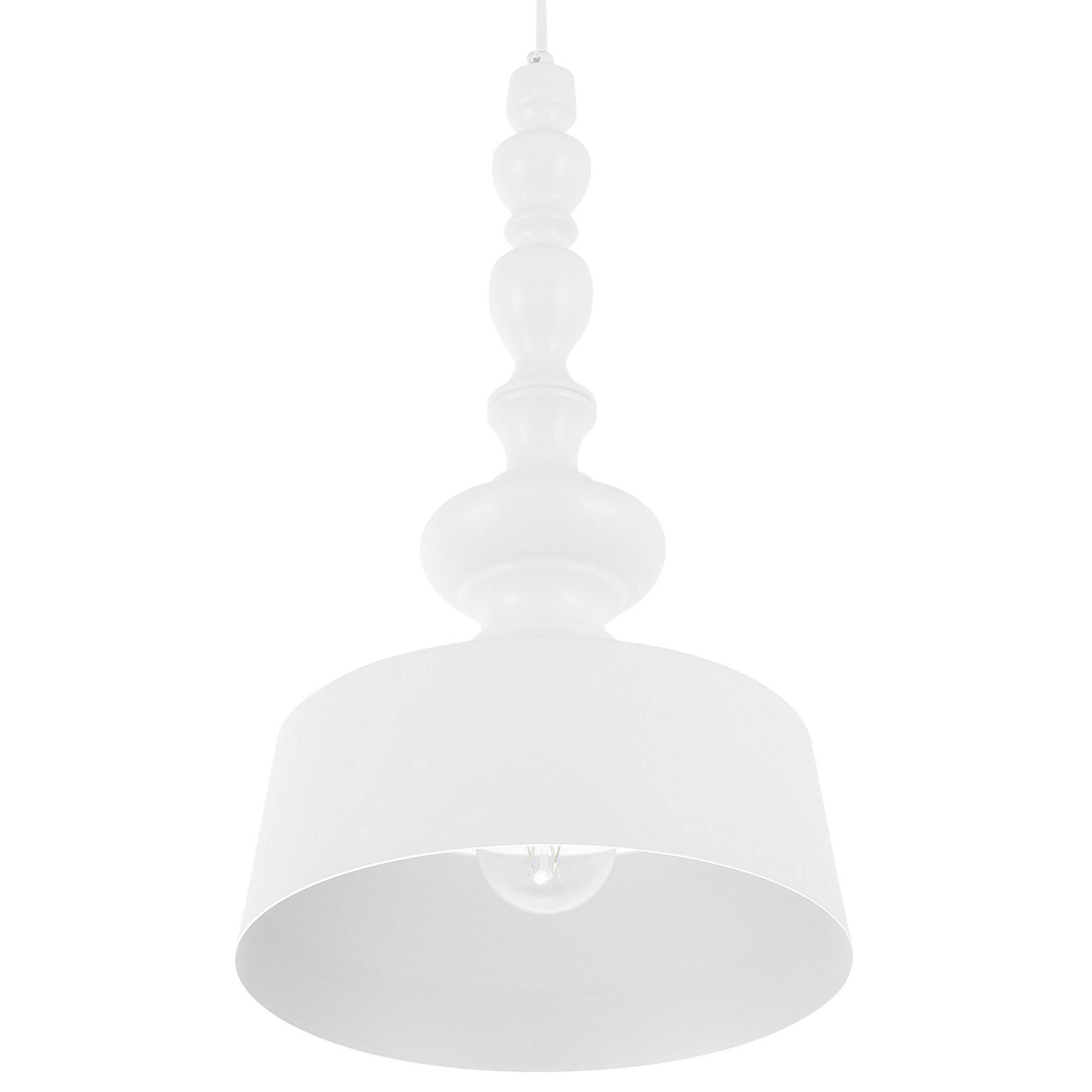 Beliani - Lampe suspension Métal Blanc DRIVA - Beliani - Image 4