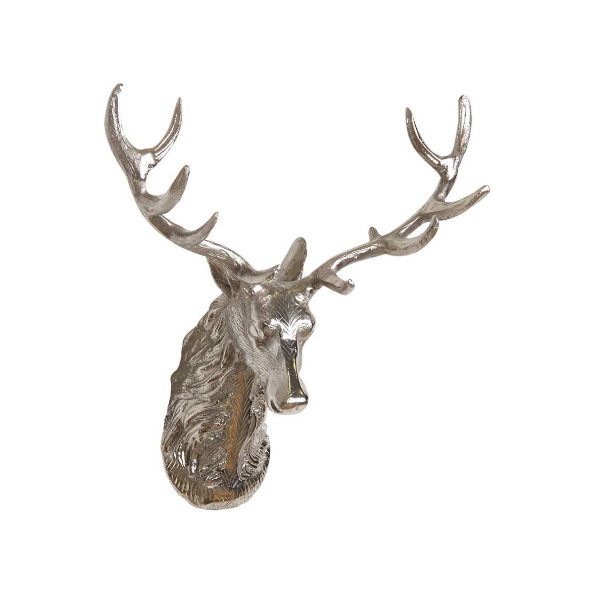 Aubry Gaspard - Décor mural tête de cerf en aluminium