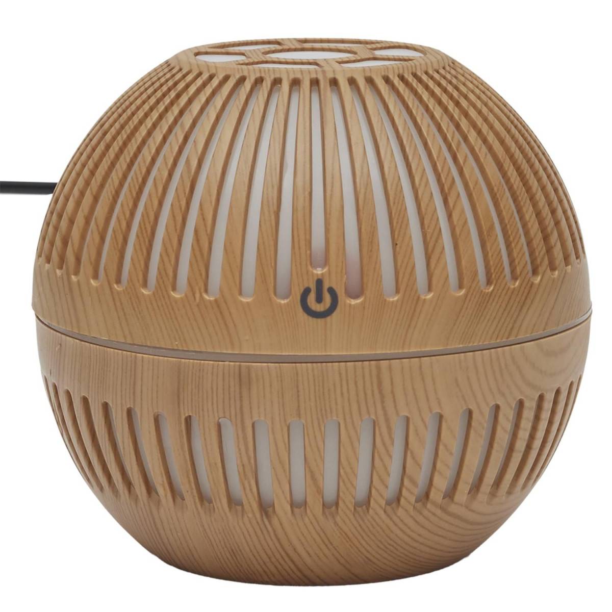 The Home Deco Factory - Diffuseur d'Huile Essentielle "Rond" 10cm Marron - Image 1