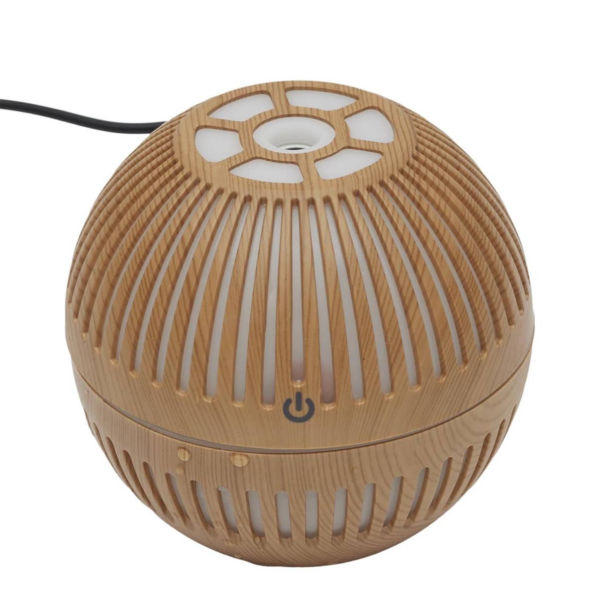 The Home Deco Factory - Diffuseur d'Huile Essentielle "Rond" 10cm Marron - Image 2