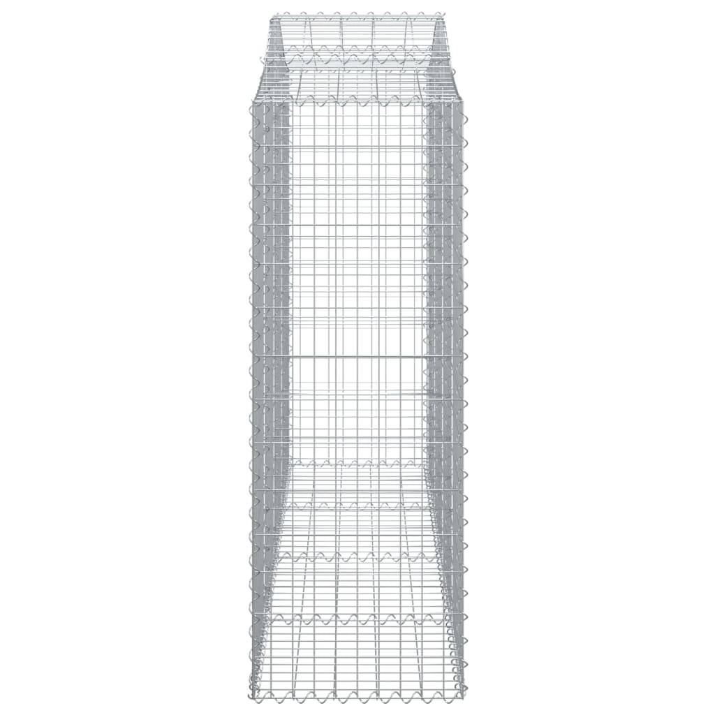 Vidaxl - Panier de gabions arqué 200x50x140/160 cm Fer galvanisé vidaXL 153397 - Image 5