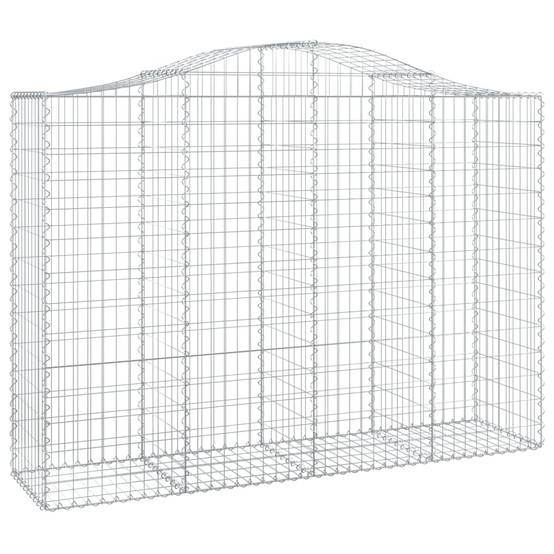 Vidaxl - Panier de gabions arqué 200x50x140/160 cm Fer galvanisé vidaXL 153397 - Image 2