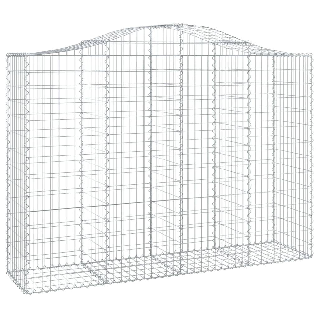 Vidaxl - Panier de gabions arqué 200x50x140/160 cm Fer galvanisé vidaXL 153397 - Image 2