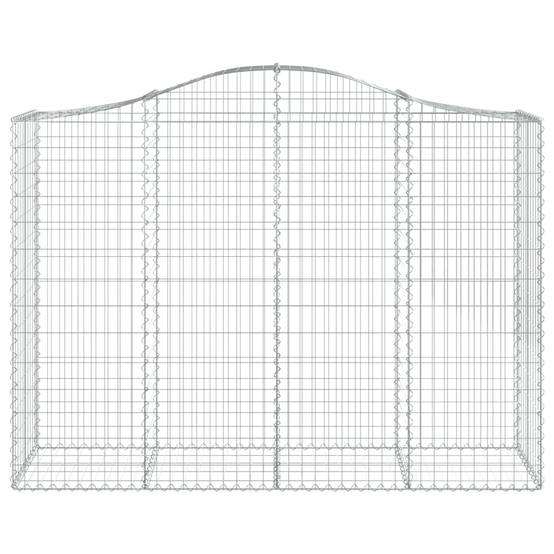 Vidaxl - Panier de gabions arqué 200x50x140/160 cm Fer galvanisé vidaXL 153397 - Image 4