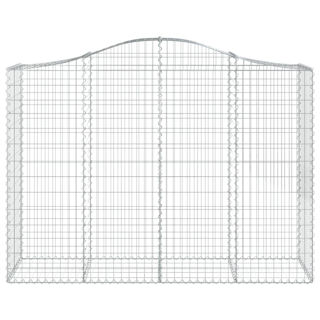 Vidaxl - Panier de gabions arqué 200x50x140/160 cm Fer galvanisé vidaXL 153397 - Image 4