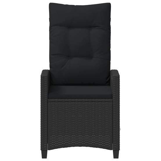 Chaises de jardin acier et polyester noir 56 x 64 x 94 cm - PANGIVO - Image 5