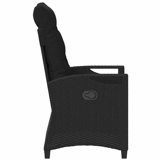 Chaises de jardin acier et polyester noir 56 x 64 x 94 cm - PANGIVO - Image 6