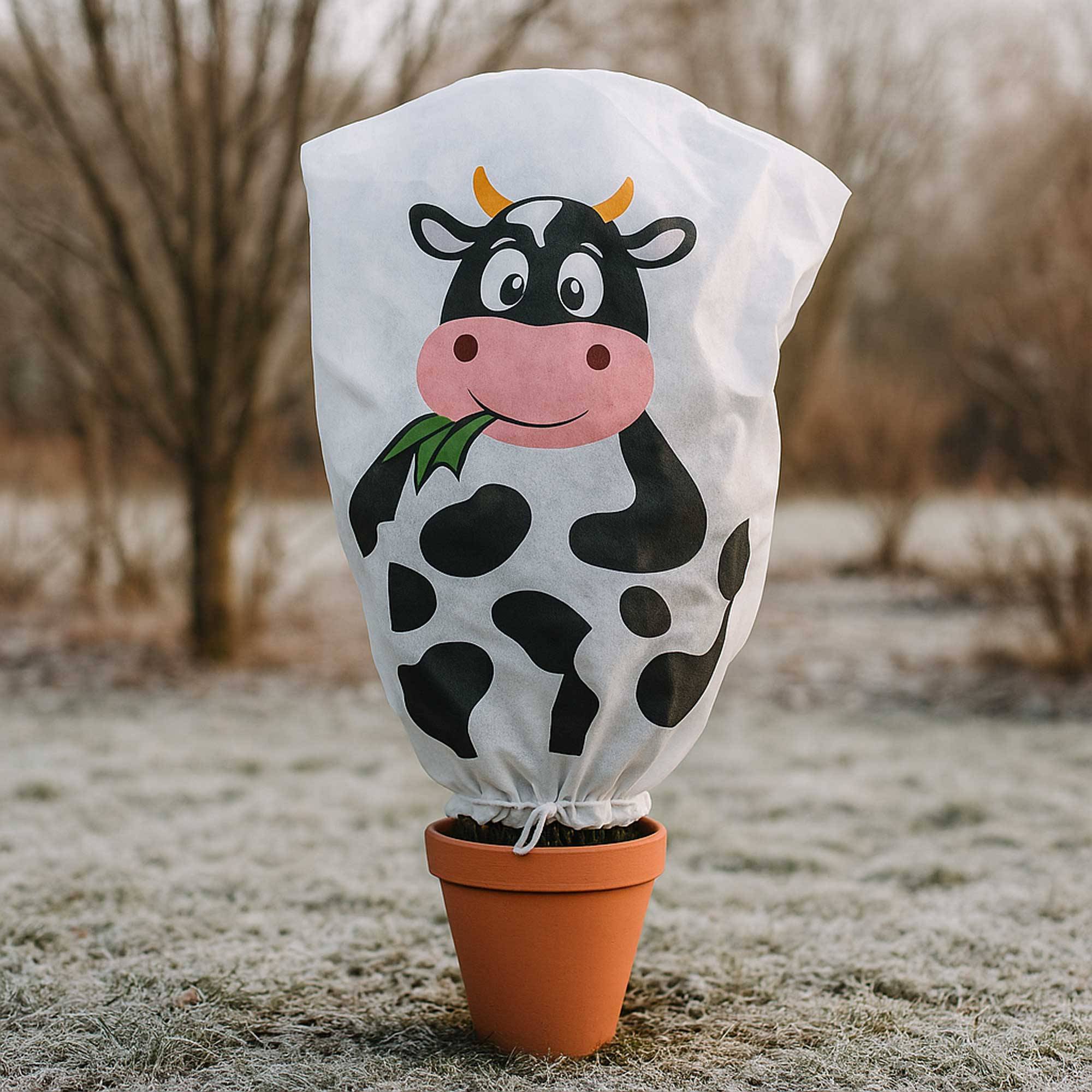 Housse d'hivernage 50g/m2 WERKA PRO imprimée - Motif Vache - Image 2