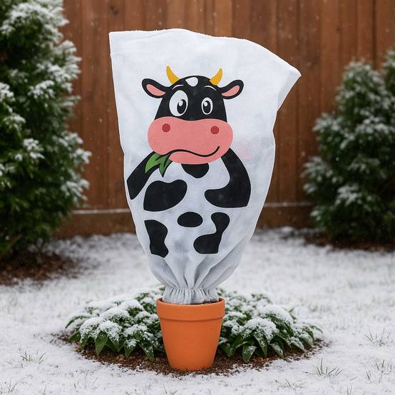 Housse d'hivernage 50g/m2 WERKA PRO imprimée - Motif Vache - Image 3