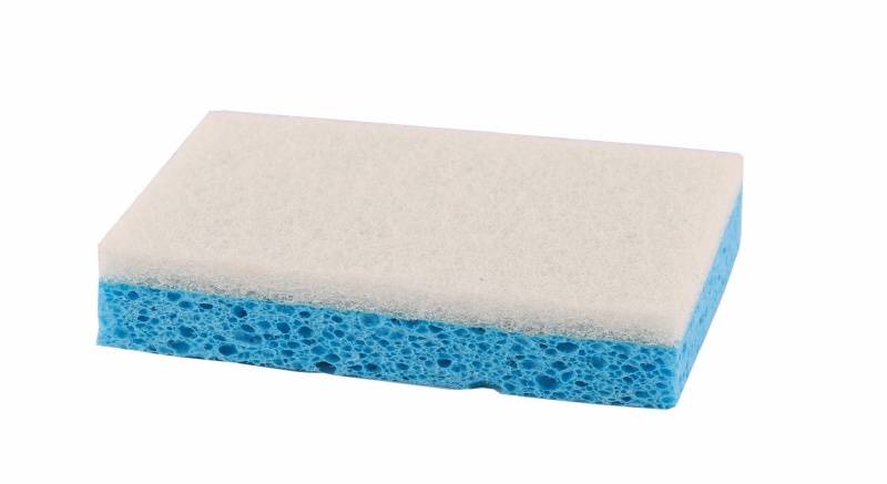 Tampon Blanc Sur Eponge Bleu Gd Modèle - Lot de 10 - Guialto