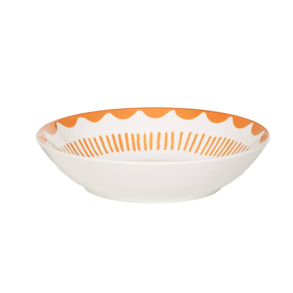 Assiette creuse Tamara orange 20 cm (lot de 6) - Image 1