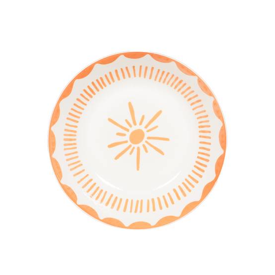 Assiette creuse Tamara orange 20 cm (lot de 6) - Image 2