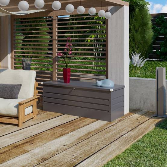 Coffre de jardin métal 700 L grande contenance - Image 1