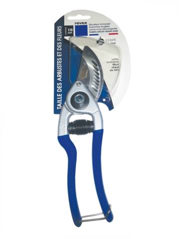 Sécateur 1 main gainage PVC forgé 20 cm REVEX - 153040